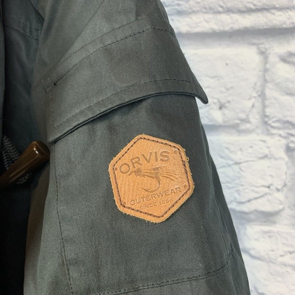 Orvis Women Black Green Mountain Parka Duck Down Feather Horn Toggle Zip Large - Picture 6 of 11